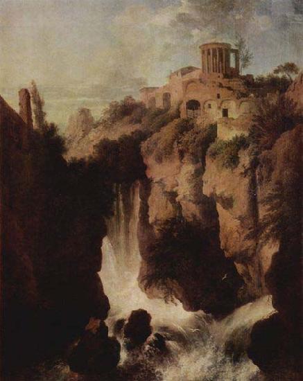 Christian Wilhelm Ernst Dietrich Wasserfalle in Tivoli. France oil painting art